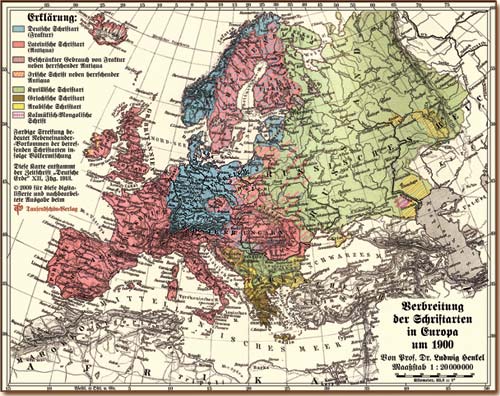 Schriften in Europa